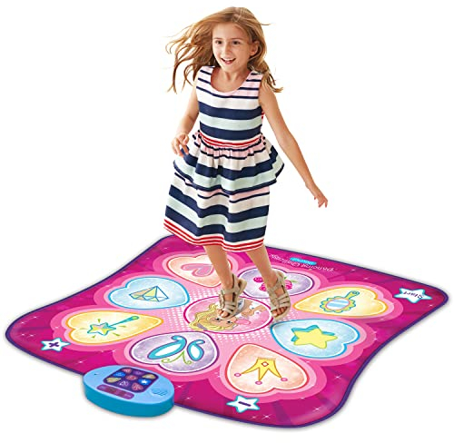 ZIPPY MAT Alfombra de Baile, Juguetes Educativos Electrónicos para Niños de 3 a 12 Años, Juego de Baile Musical con Luces LED, Música Incorporada, Fiesta de Cumpleaños para Niñas, Niños y Familias