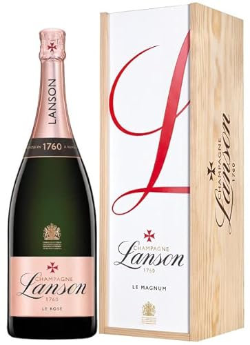 Lanson Le Rose Brut Caisse Bois 150cl Magnum x 1 in a Wooden Gift Box