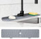 ODRAGO Silicone Kitchen Sink Splash Guard - 24.01 Inch Faucet Mat for Kitchen Sink Water - Longer Faucet Handle Drip Catcher Tray-Sink Guard for Kitchen Sink (Grey)