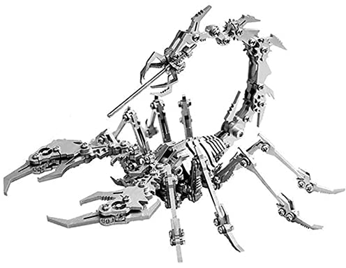 Microworld 3D-Metall-Puzzle, Steel Warcraft Collection Challenge Brain Teaser DIY Kunst Handwerk Dekoration Puzzles für Erwachsene - Skorpion King