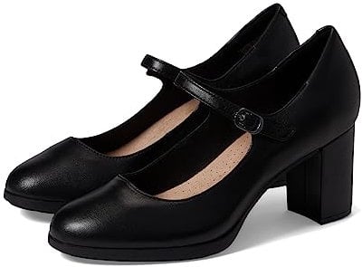 Clarks - - Bayla Nora Schuhe für Damen, Kolorit Black Leather, Größe: 38.5 EU