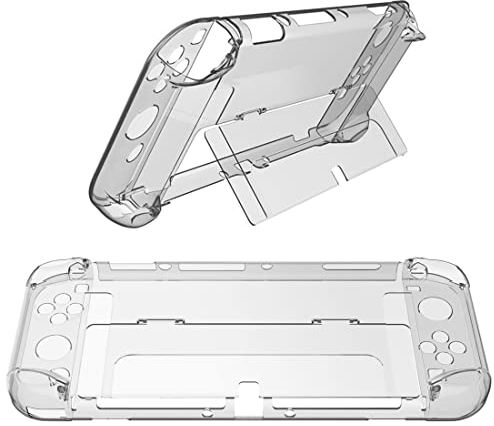 CUZKC para Nintendo Switch OLED Case, para Switch OLED Clear Case, para Joy-Con Controller Case y para Nintendo Switch OLED Hard PC Case.