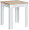 Home Heavenly® - Mesa Extensible Cuadrada de Cocina Katia, Tipo Libro de 67 cm hasta los 134 cm de Ancho (Blanco - Roble Canadian)