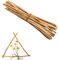 ZAHD 25 Stück Holzstab Bastelhölzer Basteln，Holzstäbchen zum Basteln，Holzstab Kunst Handwerk Heimwerker Foto Requisiten，Holz Log Sticks Ast natürlichem，Holzstab Holzstäbe Basteln，Natürliche Rundstab