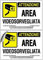 EVM 2 Cartelli Videosorveglianza Adesivi Area Videosorvegliata in PVC Morbido impermeabile (2-20x15 cm)
