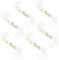 TOPWAYS Addio al Nubilato Decorazione Set, Gadget Addio al Nubilato Sposa Bride to Be Bride Team Decorazione Fascia e Velo da Sposa Accessori per Addio al Nubilato 6pcs (Team bride oro bianco）