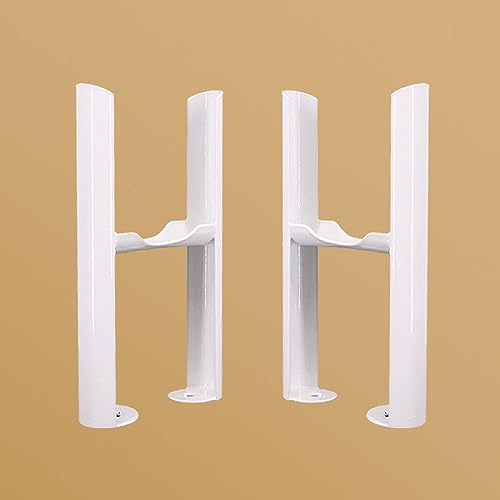 NRG White Radiator Floor Mounting Feet Kit for Traditional 3 Column Radiator