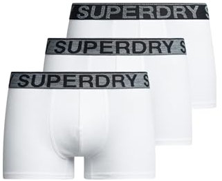 Superdry Herren Trunk Triple Pack Boxershorts, Optic,