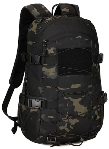YFNT 25L Taktisch Rucksack MOLLE Schultasche Militärisch Schulranzen Daypack Wasserdicht Rucksack Trekkingrucksack für Outdoor Sport Fitness Wandern