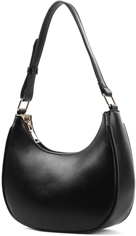 Veediyin Umhängetaschen für Damen, Kuriertaschen, vielseitige Hobo-Tragetasche, Handtasche, Clutch, Umhängetasche, Schwarz