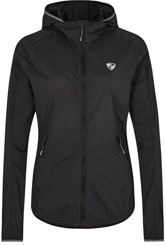 Ziener Damen NOWINGA Windjacke - Fahrrad|Mountainbike|Outdoor - winddicht,atmungsaktiv,wasserabweisend, black, 36