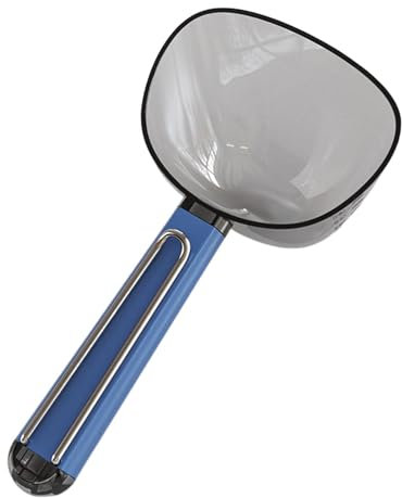 Chaies Pelle à farine, gobelet doseur, pelle transparente - Ustensiles de cuisine de qualité alimentaire avec poignée ergonomique, design d'étanchéité innovant, pelle à farine pour bidons, farine