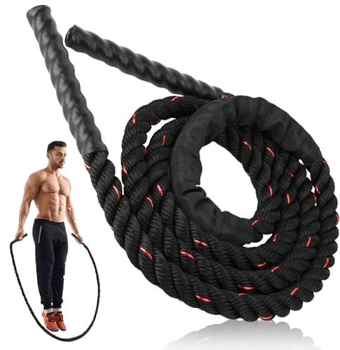 Corda da Salto per Uomini e Donne, Corda da Salto Pesante per Il Fitness e l'allenamento di Tutto Il Corpo, per Migliorare la Forza e la Resistenza, per l'allenamento Muscolare e la Perdita di Peso