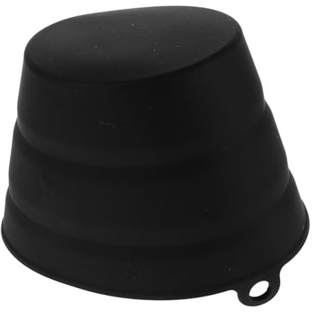 OFFSCH Silicone Foldable Bucket Grill Accessory Oil Bucket Liner for Barbecue Grease Tray Liners Reusable Silicone