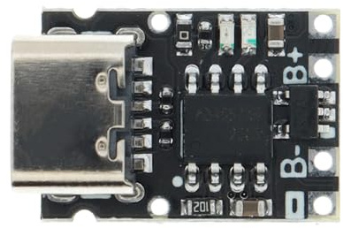 TP4057 USB C Module Battery Charger TP4056 18650 USB 5V 500mA LiPo Battery 3.7V with Short Circuit Protection and Anti Deep Discharge (1 pc)