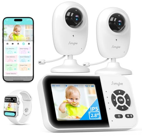 Simyke Caméra vidéo Baby Mointor 2