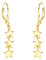 SOFIA MILANI - Damen Ohrringe 925 Silber - vergoldet/golden - Stern Ohrhänger - E2827