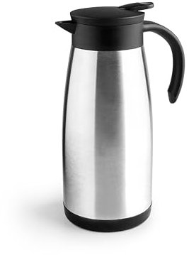 IBILI - Carafe isotherme double paroi en acier inoxydable 18/10 1200 ml, Argent Métallique