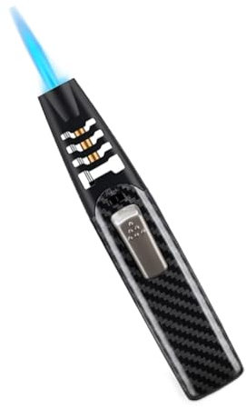 Fireblaze Lighter, Fire Blaze Lighter, Fireblaze Feuerzeug, Fire Blaze Plasma Feuerzeug, Verstellbares Dual-Arc-Fackelfeuerzeug, Wasserdicht Windproof Jet Flame Fackel Feuerzeuge (Schwarz)