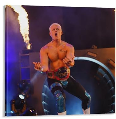 Cooles Poster, professioneller Wrestler Cody Rhodes, Bilddruck, Wandkunst, Poster, Gemälde, Leinwand, Poster, Kunstwerke, Raumästhetik, 60 x 60 cm