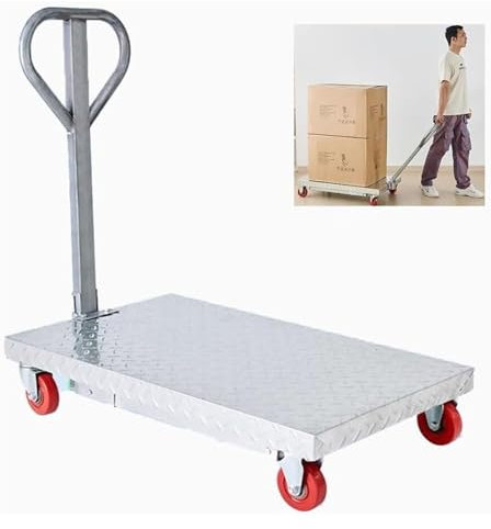 Work PlatformFolding Work Platform Ladder, 3 in 1 Portable Workbench Work Table, Dolly Scaffold and Creeper with Folding Legs, Adjustable Height