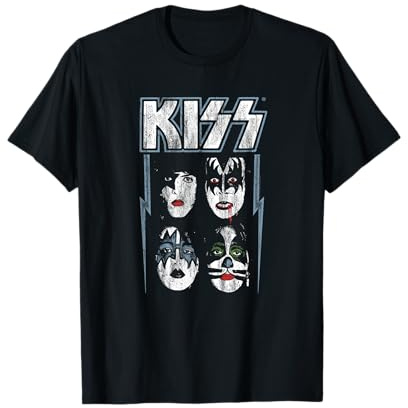 Kiss Hard Rock Music Band Made For Lovin' You by Rock Off T-Shirt