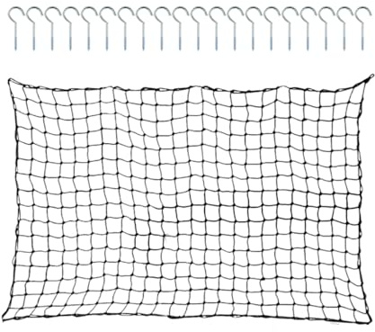 Fierudeng Filet de Rangement pour de Piscine - Grand Filet de Rangement pour de Piscine avec capacité | Maille élastique protégée du Vent pour Nouilles, radeaux gonflables, chaises et