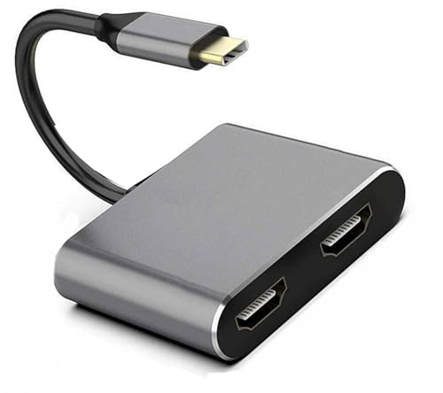 INSEOWI 2/4 Port USB HDTV Converter 4K@30Hz External Display Adapter Type C To Display Splitter For Double Monitors Double Hdtv Type C Dock