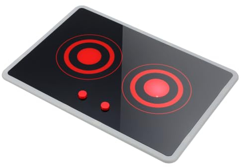 jojofuny Spielzeug Herdplatte mit Licht und Sound FüR Kinder, 28.2 x 20cm | Flache Kunststoff-Herdplatte für Kinderküche und Rollenspiel Drinnen oder Draußen, Batterien und Kochgeschirr Nicht Enthalten