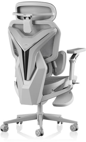 AutoFull G7 Chaise Gaming Ergonomique, Siège Haute Dossier, Bureau&Gaming | Soutien Lombaire 3 Zones, Appuie-Tête 4D&Accoudoirs Réglable – Maille CloudTech Respirante, Inclinable 140° avec Repose-Pieds