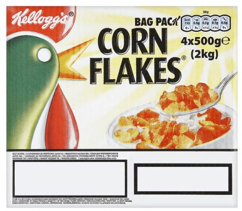 Kelloggs Cornflakes Bag 500g (Pack of 4) 5147852000