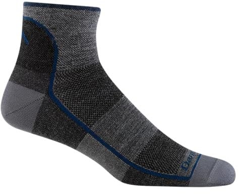 Darn Tough Herren Merino Wool 1/4 Ultraleichte Sportsocken, Anthrazit, Größe M