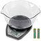 Salter 1024 SVDR14 Digital Kitchen Scale With Bowl- 2L Dishwasher Safe Mixing Bowl, Easy Dual Pour Wide & Narrow Spouts, Measure Liquids, Add & Weigh Function, Easy Read Display, 5kg Capacity, Silver