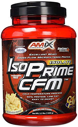 AMIX Isoprime CFM Isolate - 1 Kg Doble Chocolate blanco