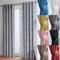 John Aird Crushed Velvet Fully Lined Eyelet Curtains (Silver, 66 Wide x 90 Drop)