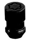 McGard 24038 Black Cone Seat Wheel Locks (1/2-20 Thread Size) - Set of 4, 4 Locks / 1 Key