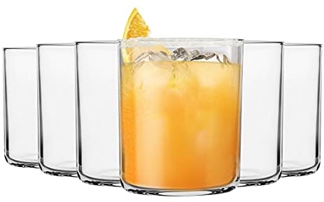 Bormioli Rocco Verres d'eau Aere - Tumblers de Cocktail de Whisky Classique - 280ml - Clear - Pack de 6