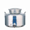 Contenitore in acciaio inox 2 Lt per olio con supporto in plastica