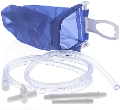 Reise-IRRIGATOR komplett - 2 L - aus Kunststoff┇Für die schonende Darmreinigung zu Hause oder unterwegs┇Einlauf-Set Darmspülung Darmreinigung Intimdusche