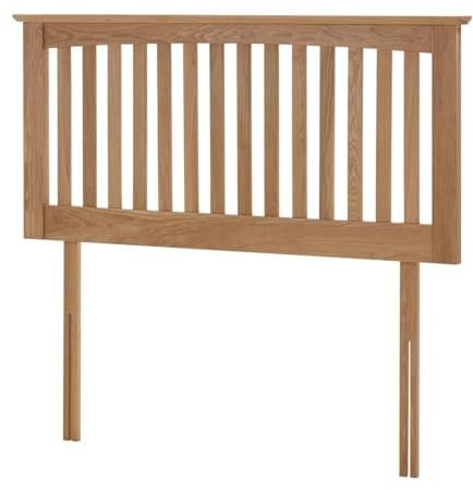 Save on Goods 100% Genuine solid oak headboard bedhead end.Oak wood wooden, woodern shaker style slat headboard (3ft single)