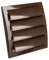 Ø 125mm Rejilla para Ventilación - Rejilla de Ventilación con Protección contra Insectos y Persianas Automáticas - Plástico ABS Marrón