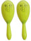 Mexikanische Maracas für Kostüme – beinhaltet: 2 x farblich passende Maracas mit schwarzem Kaktus-Druck (gelb)