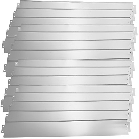 casa.pro Metall Rasenkante 20er Set 100cm Beetumrandung Beeteinfassung Mähkante 20m