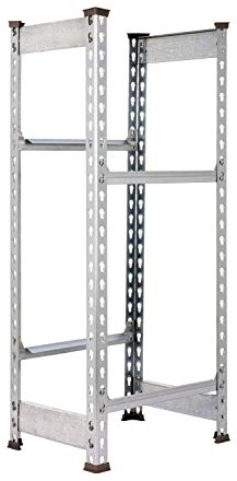 Simonrack Getränkekistenregal, 4 Kästen, Flaschenregal, Getränkekistenhalter, Kistenregal, Weiss - Simonbottle