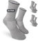 Safersox Mückenschutz Socken, 3er Pack, Grau-Meliert, 39-42