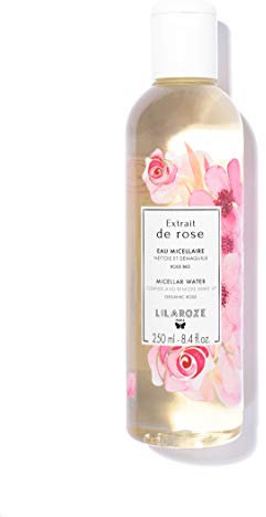 LilaRoze - Eau Micellaire Extrait de Rose Bio 250ml - Lotion Micellaire - Eau Micellaire à la Rose - Nettoyant Visage - Démaquillant à la Rose