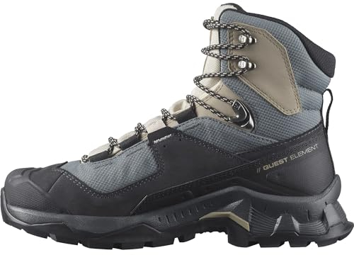 Salomon Quest Element Gore-Tex Chaussures Imperméables d'extérieur pour Femme, Style Sportif, Stabilité Tout-Terrain, Fonctionnalités Outdoor indispensables, Ebony, 39 ⅓