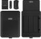 Housse en cuir pour ordinateur portable avec support réglable intégré et tapis de souris, compatible avec MacBook/MacBook Pro/MacBook Air/Surface Book de 13 à 14 pouces