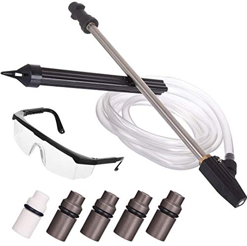 Hochdruck Sandstrahler Düse für Karcher K2 K3 K4 K5 K6 K7 K-Serie, Hochdruckreiniger Lanze, 1x Keramikdüse, 4x Metalldüse