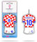 GLÜCKSBLATT premium Auto Duft Trikot Car Perfume CROATIA Kroatien
